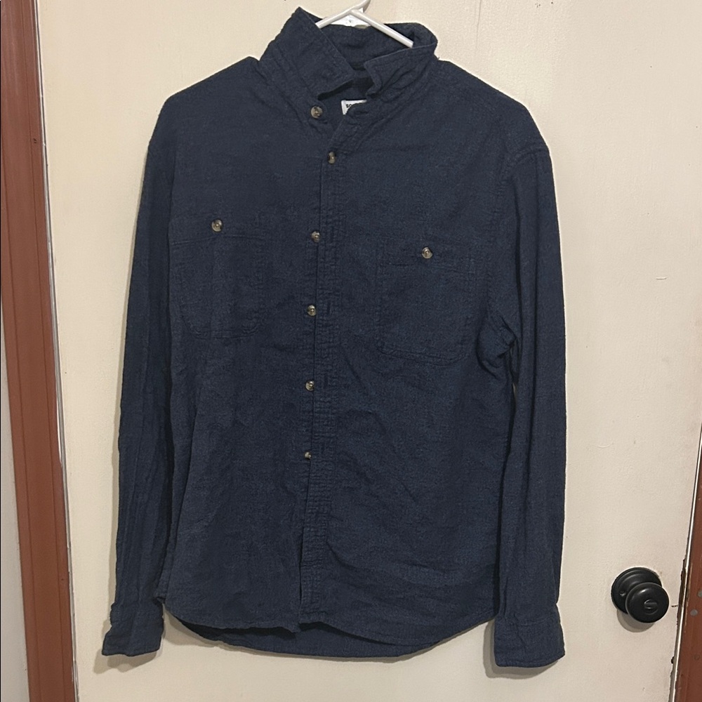 Sonoma Dark Blue Flannel Shirt